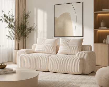 LUNARO™ — Canapé Nuage Côtelé